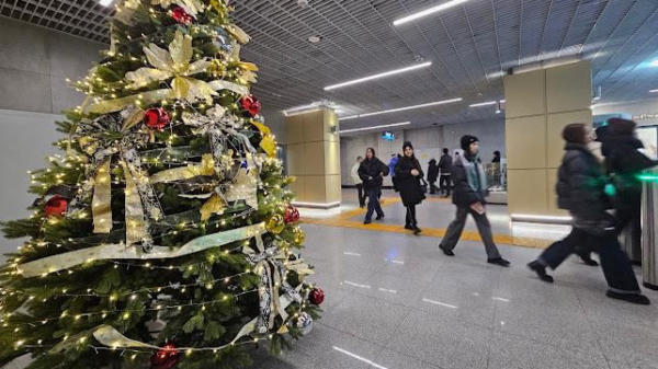 Метрополитен Алматы преобразился к Новому году