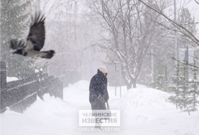 В Татарстане ожидаются ураганный ветер и сильный снегопад