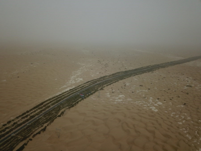 В крупнейшей пустыне Китая завершено строительство "зеленого пояса"