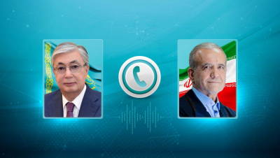 Глава государства провел телефонный разговор с избранным президентом Ирана
