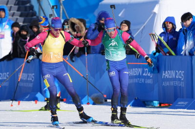 Казахстанские биатлонисты завоевали серебряную медаль на Азиатских играх
