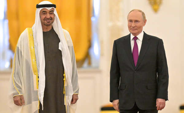 Встреча Путина с президентом ОАЭ в Москве. Трансляция