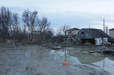 Экскаваторщик спас дагестанское село от подтопления